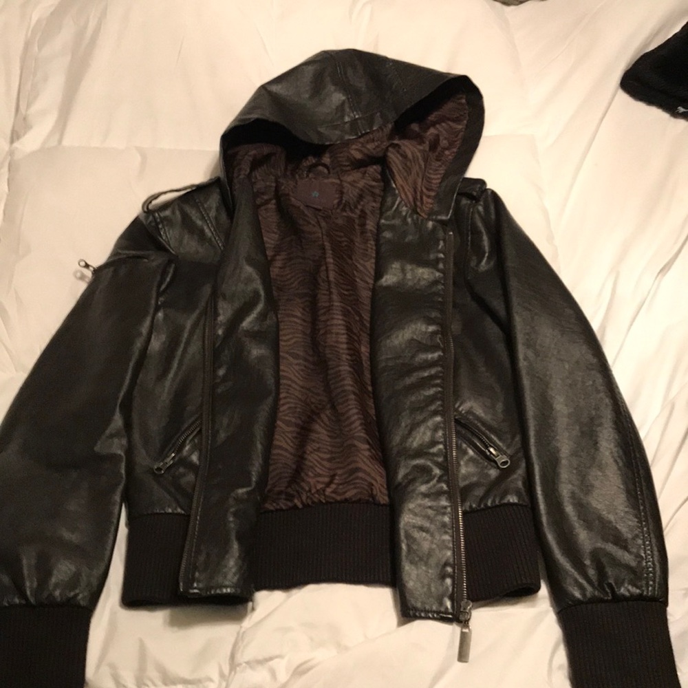 Faux leather jacket